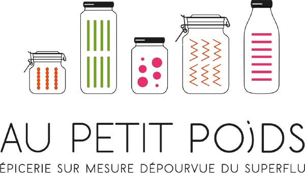 Logo Au Petit Poids, épicerie en vrac à Braine-le-Château